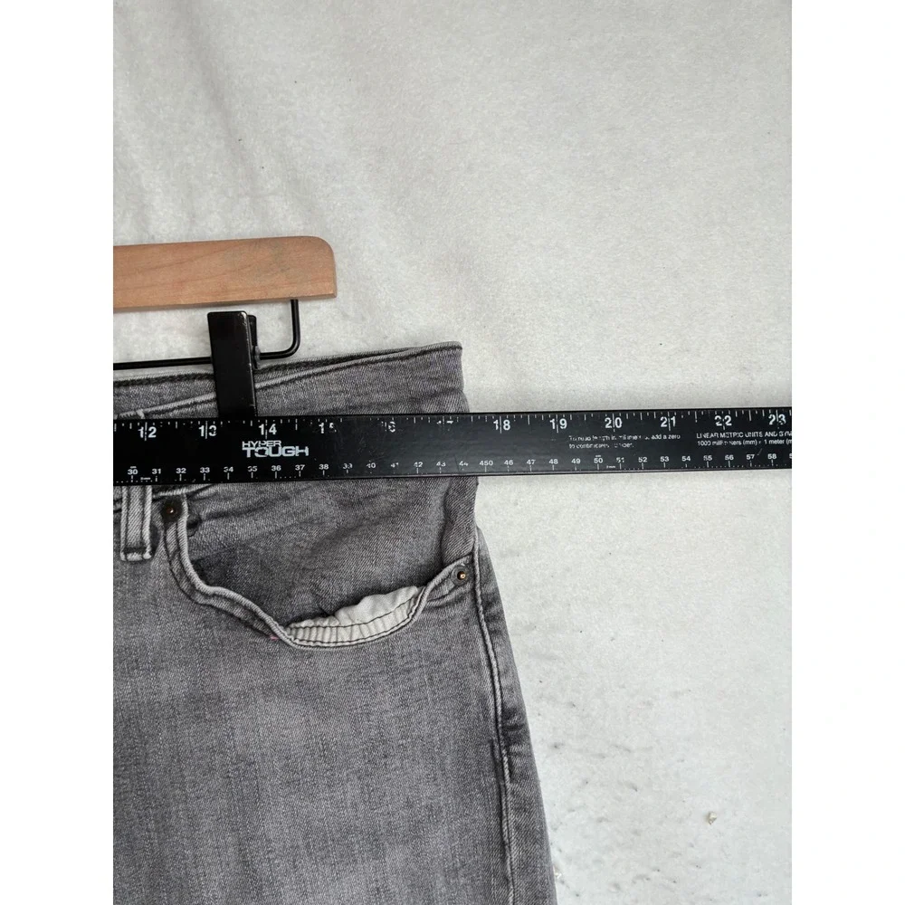 Levis 511 Slim Fit Grey Denim Jeans Mens 36x30 04511-3095 Stretch Cotton